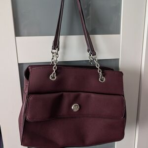 Elegant Burgundy Handbag
